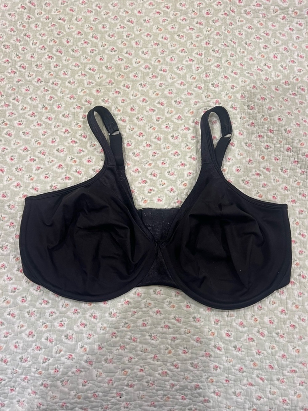 Everyday Black Underwire Bra with Supportive Full Cups